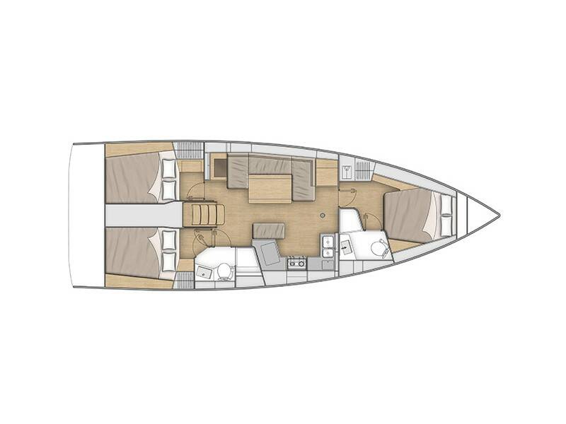 Oceanis 40.1  MONTEREY (bowthruster,inox gangway, solar panels, inverter, teak cockpit)