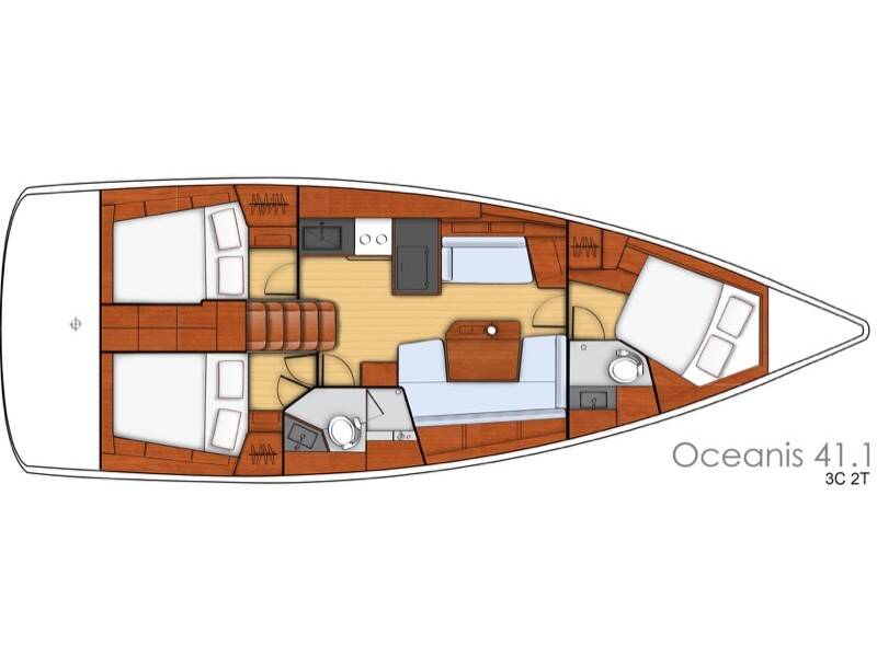 Oceanis 41.1 Hydros - Standard line