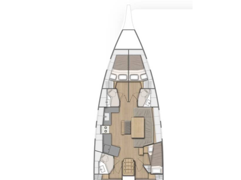 Oceanis 46.1  5 cabins Irene