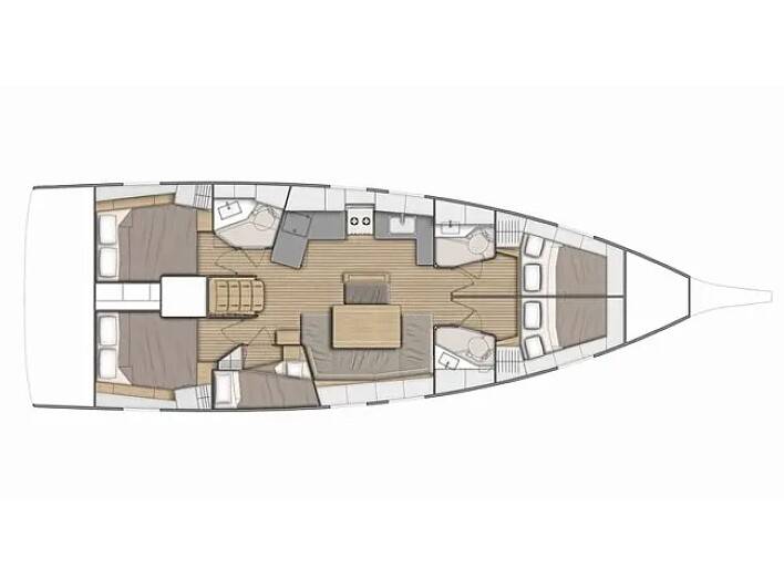 Oceanis 46.1 LUNA (generator, air condition, solar panels, inverter, inox gangway)