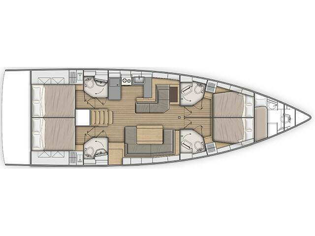 Oceanis 51.1 LIVING IN SEA (generator, air condition, teak cockpit, pearl grey hull, 1 SUP free of charge)