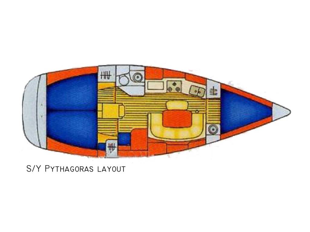 Sun Odyssey 36.2 Pythagoras (electric head, wind generator)