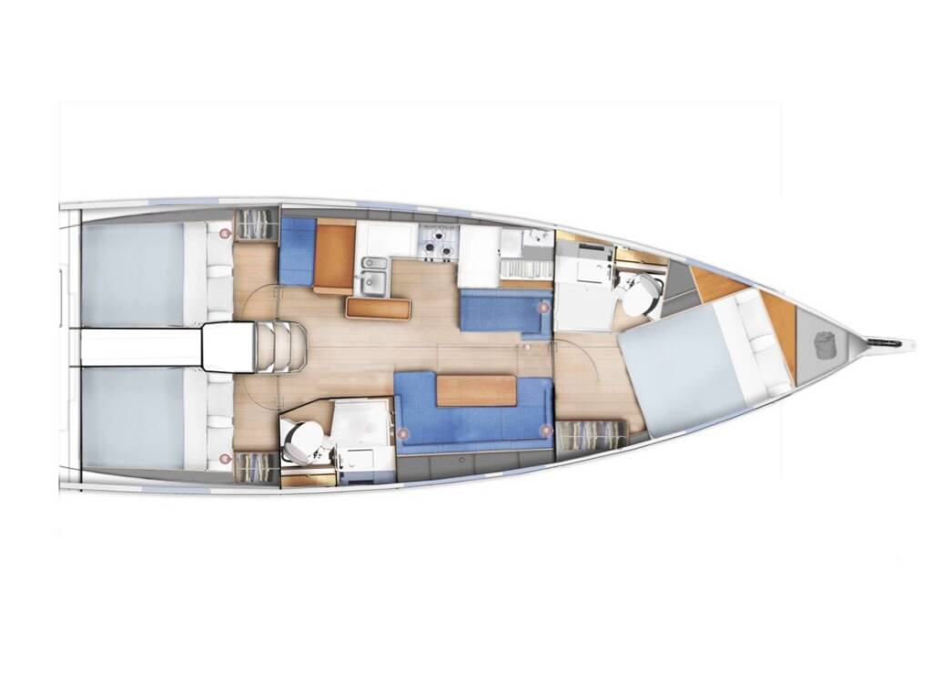 Sun Odyssey 410 Teti - Standard line