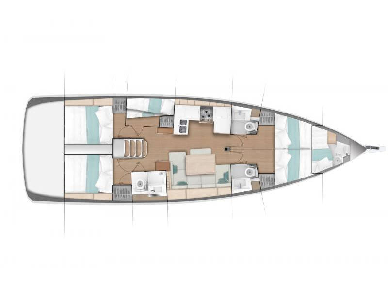 Sun Odyssey 490 5 cabins THALEIA