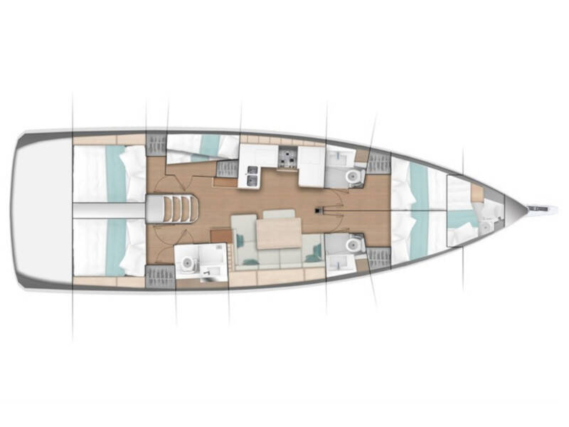 Sun Odyssey 490 Chaos - Standard line